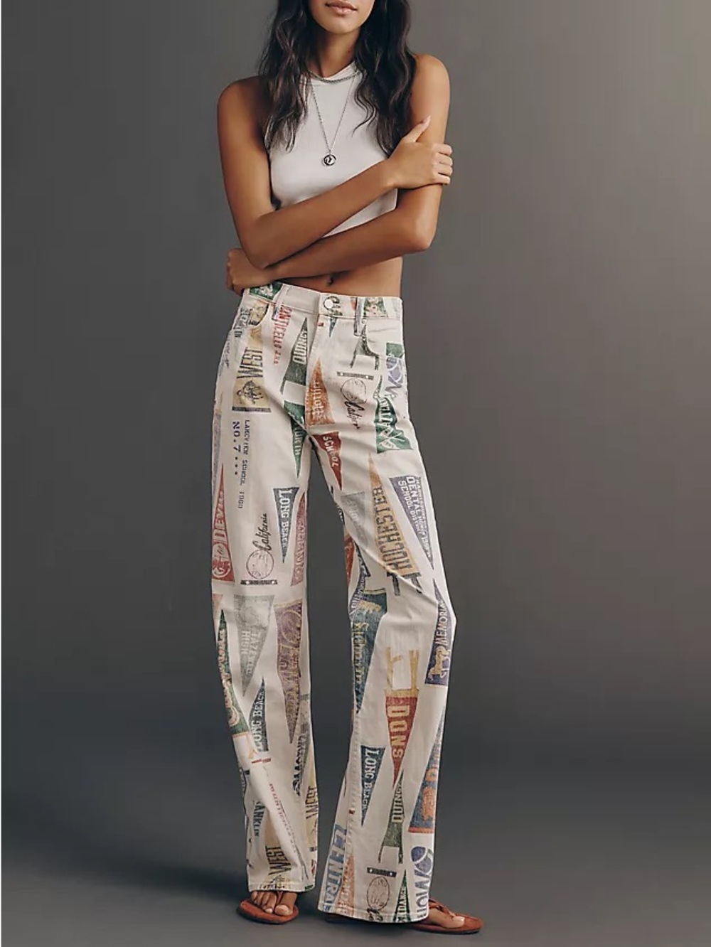 MOTHER wide leg Rally jean